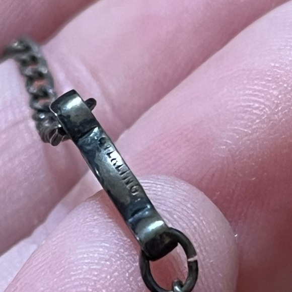 VTG Guilloche Enamel Rose Sterling Silver Catholic Religious Medal Necklace - Picture 6 of 8